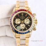 Rolex Daytona Rainbow For Sale - Swiss 7750 Rolex Daytona Gold Watch Best Copy